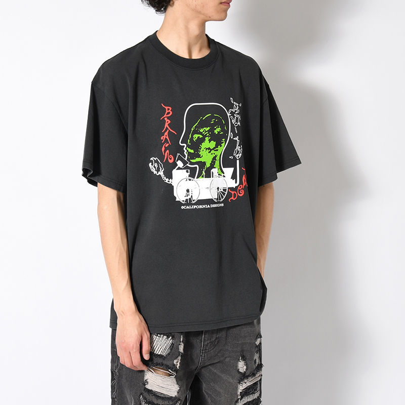 ALIENTRACKTOR T-SHIRT -BLACK-