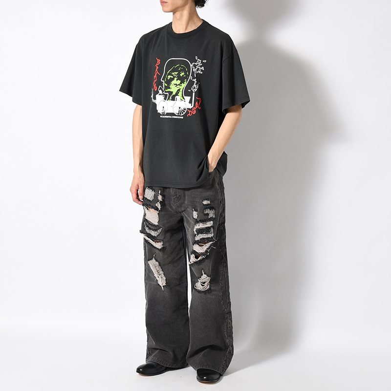 ALIENTRACKTOR T-SHIRT -BLACK-