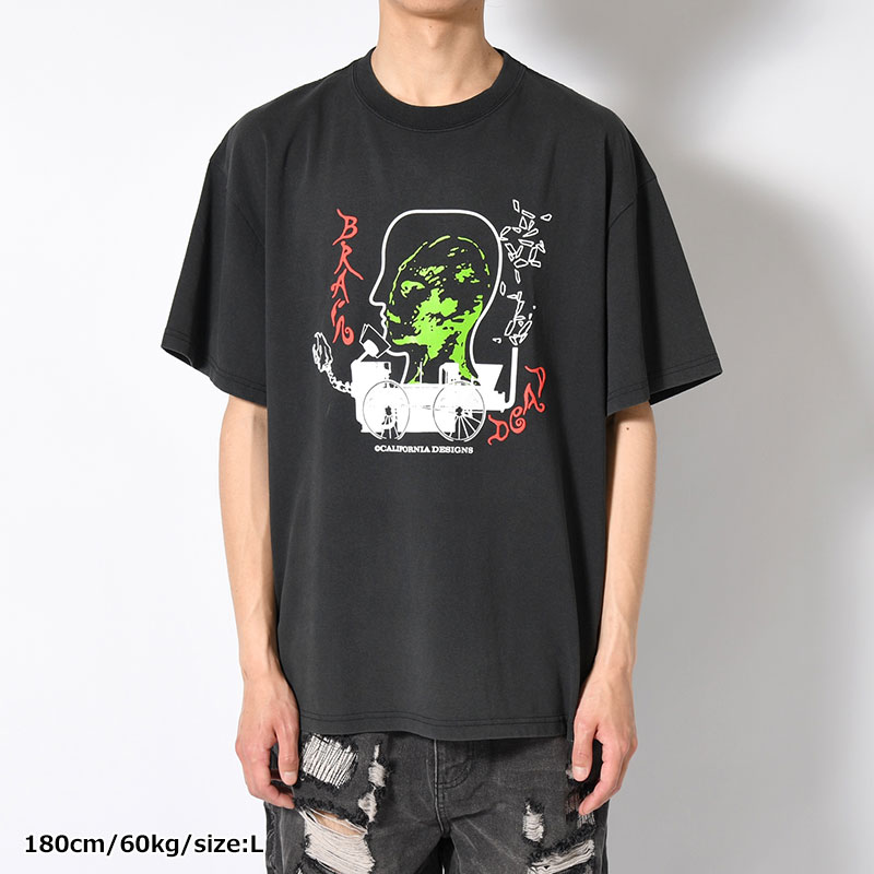 ALIENTRACKTOR T-SHIRT -BLACK-