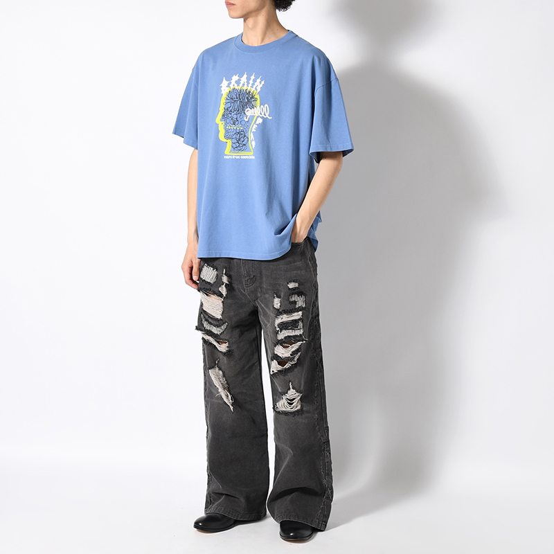 RINGING EAR T-SHIRT -BLUE-