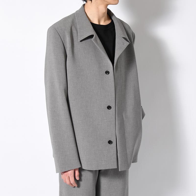 BALMACAAN SHORT COAT -GRAY-