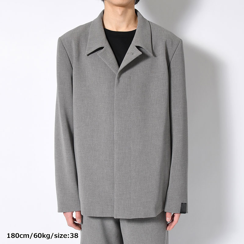 BALMACAAN SHORT COAT -GRAY-