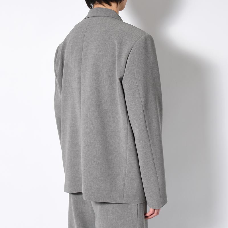 BALMACAAN SHORT COAT -GRAY-