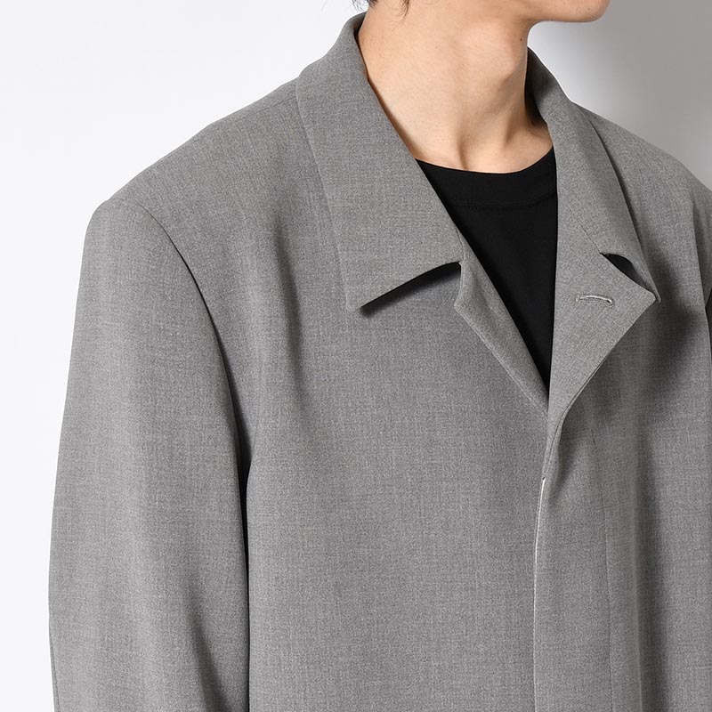 BALMACAAN SHORT COAT -GRAY-