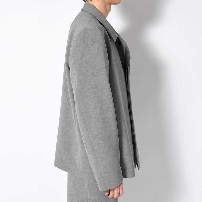 BALMACAAN SHORT COAT -GRAY-