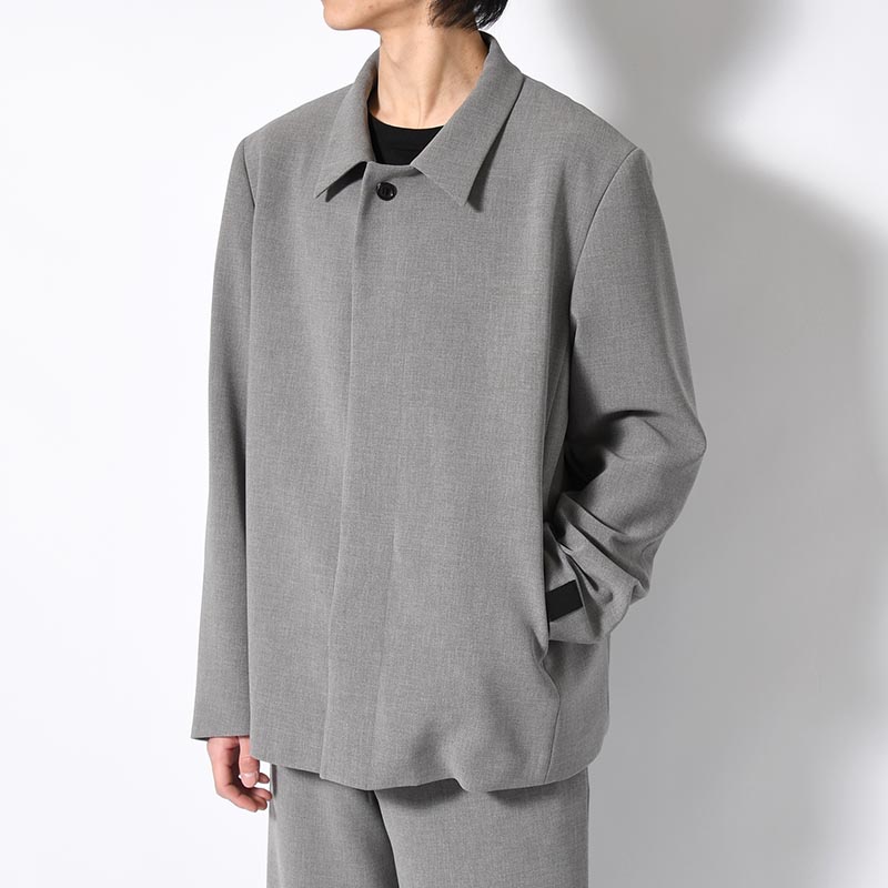 BALMACAAN SHORT COAT -GRAY-