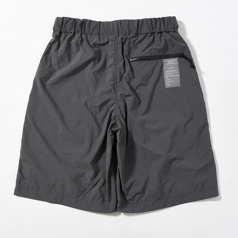 WEBBING BELT HALF PANTS -CHARCOAL-
