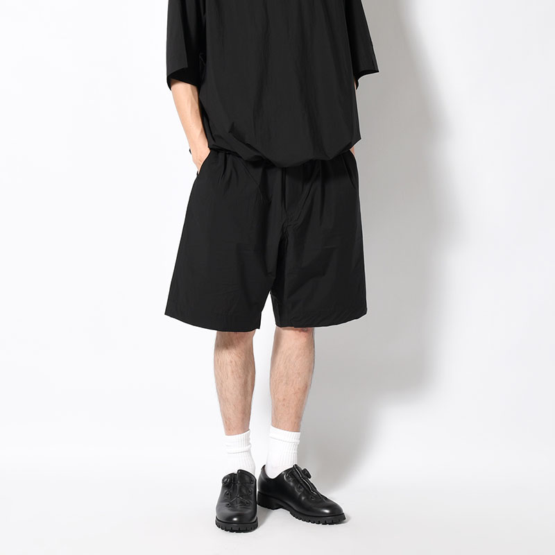 NYLON HALF PANTS -BLACK-