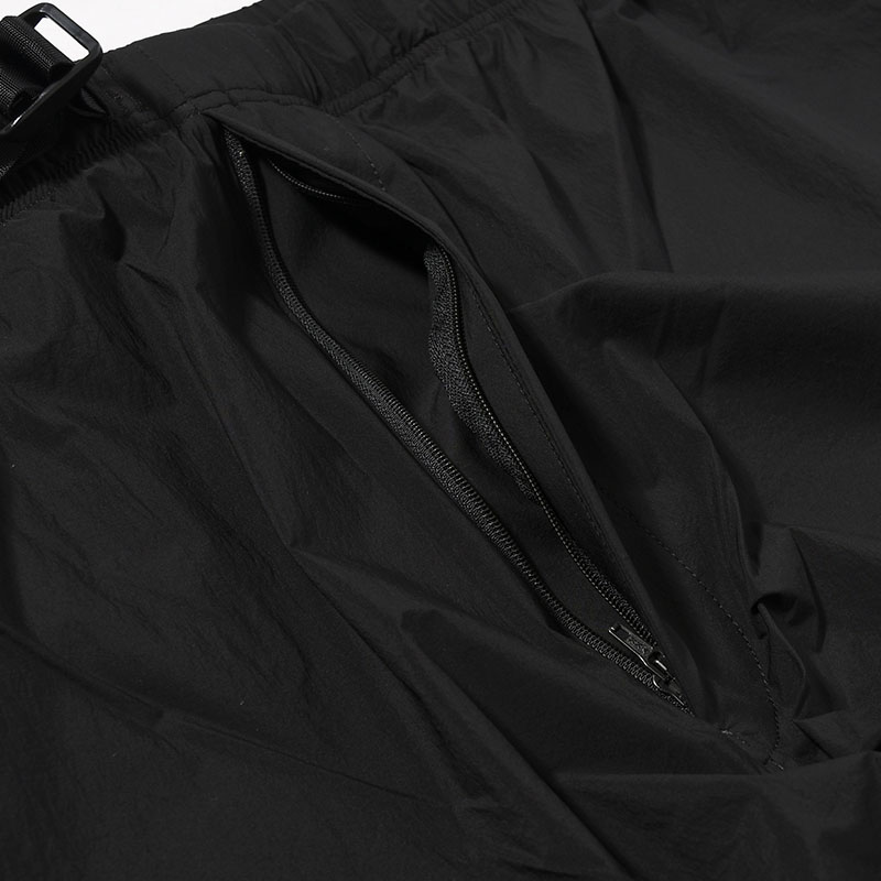 NYLON HALF PANTS -BLACK-
