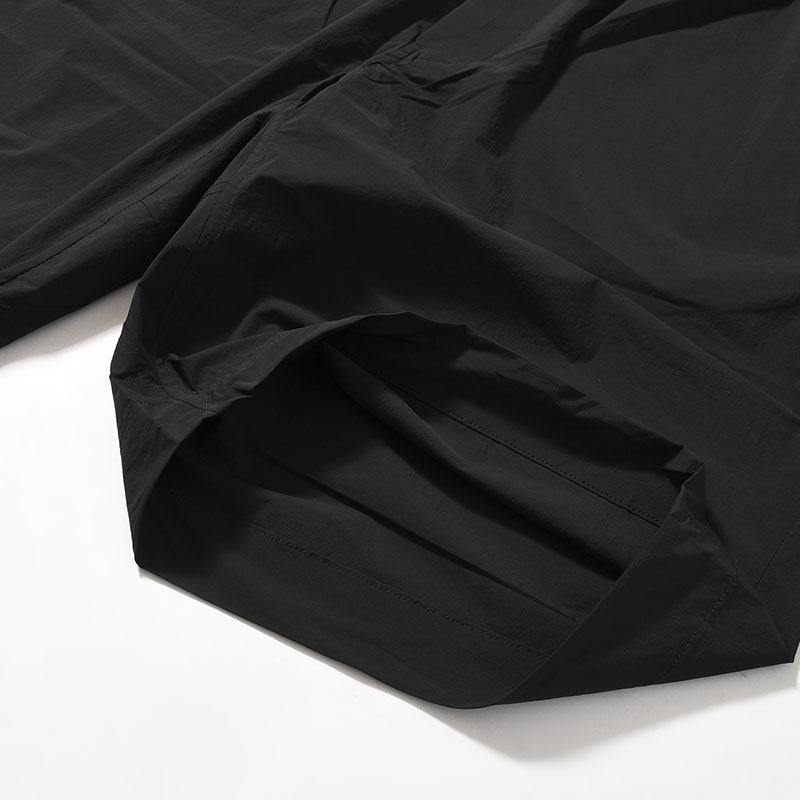 NYLON HALF PANTS -BLACK-