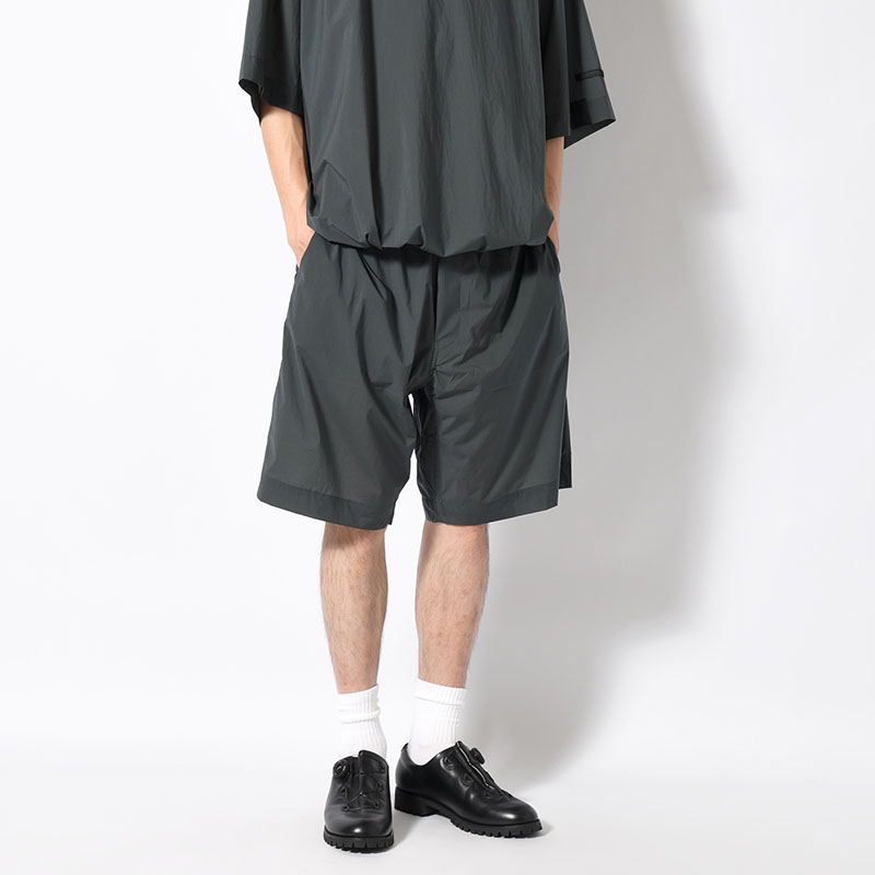 NYLON HALF PANTS -CHARCOAL-