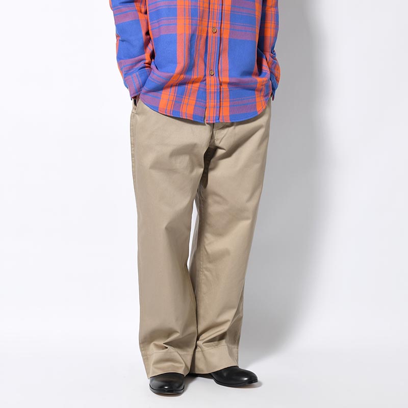 CHINO PANTS -BEIGE-