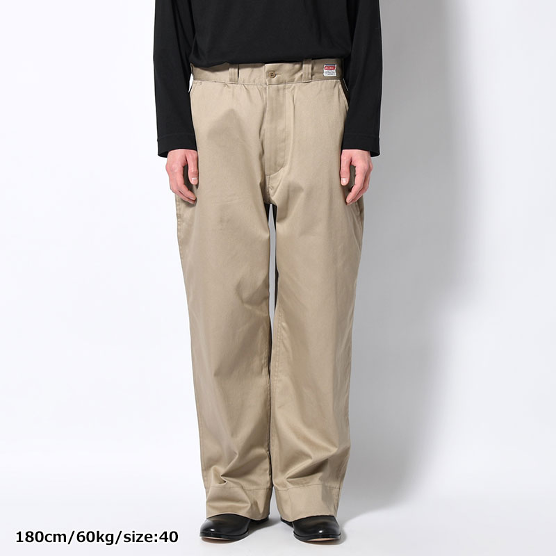 CHINO PANTS -BEIGE-