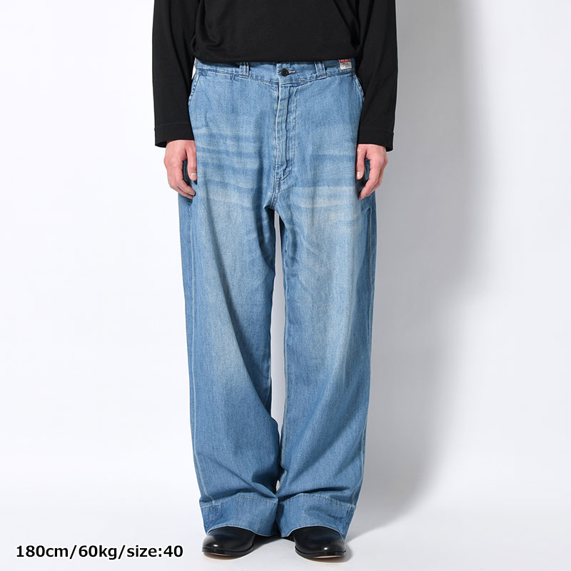 DENIM PANTS -BLUE-