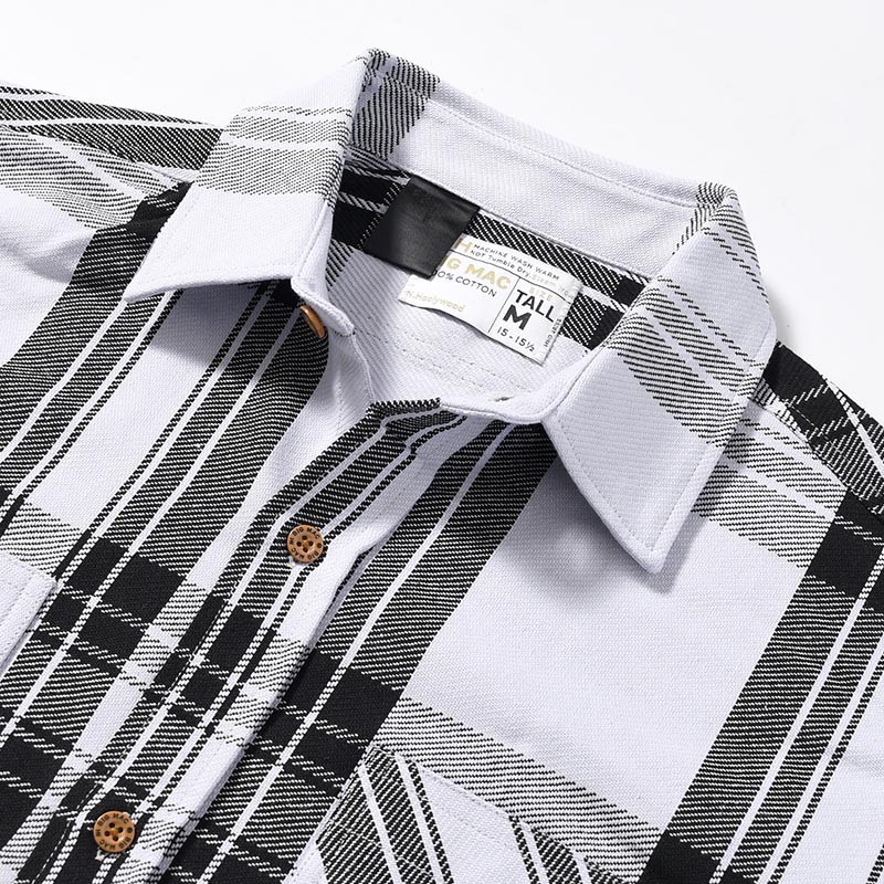 SHIRT -GRY CHECK-