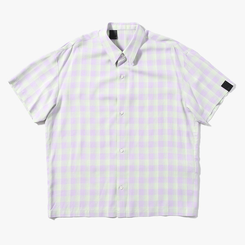 CHECK HS SHIRT -PURPLE-
