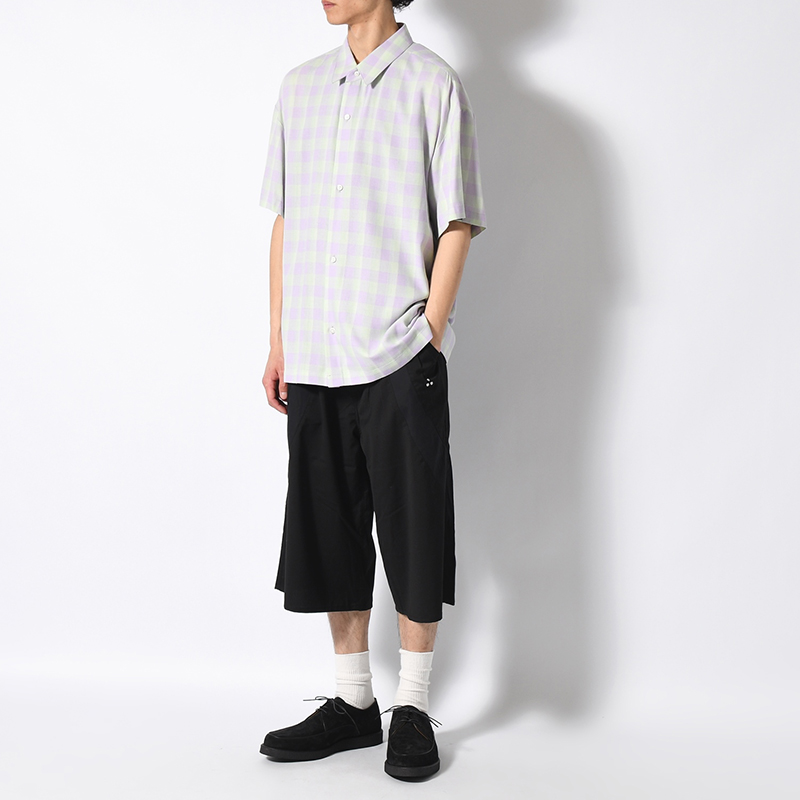 CHECK HS SHIRT -PURPLE-