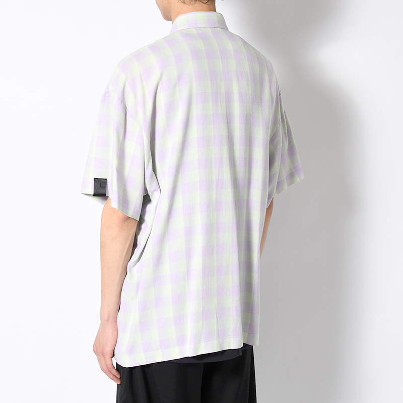 CHECK HS SHIRT -PURPLE-