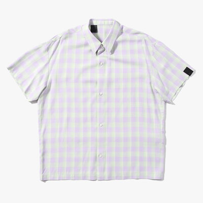 CHECK HS SHIRT -PURPLE-
