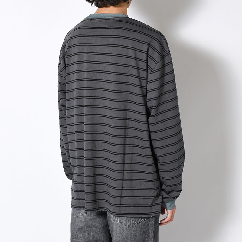 RESEARCHED TEE LS / COTTON BORDER JERSEY -2.COLOR-