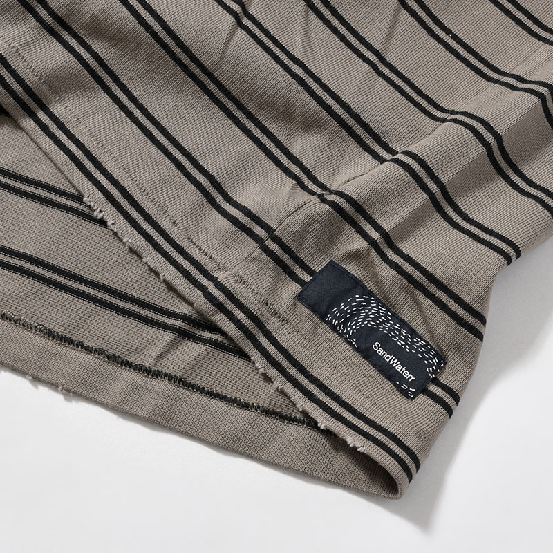 RESEARCHED TEE SS / COTTON BORDER JERSEY -2.COLOR-