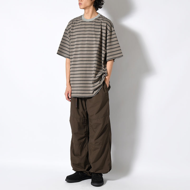 RESEARCHED TEE SS / COTTON BORDER JERSEY -2.COLOR-