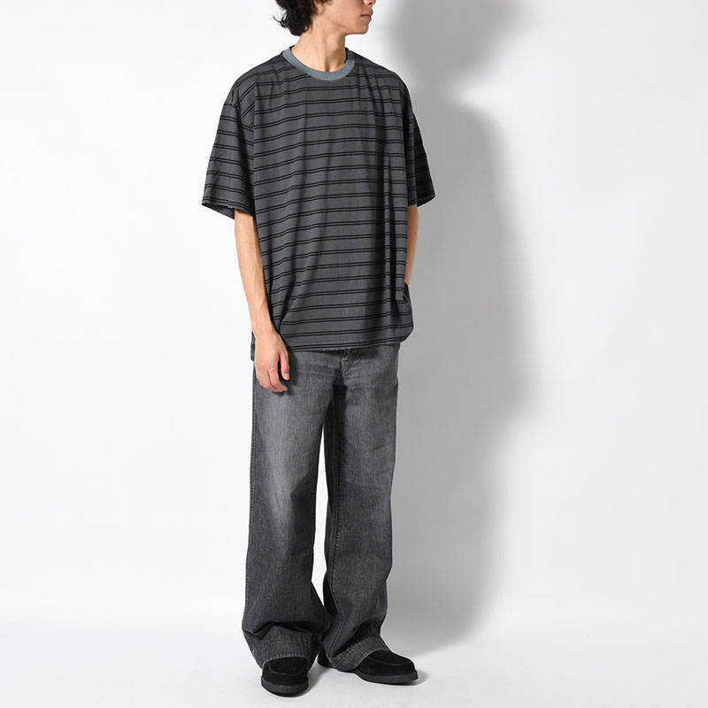 RESEARCHED TEE SS / COTTON BORDER JERSEY -2.COLOR-