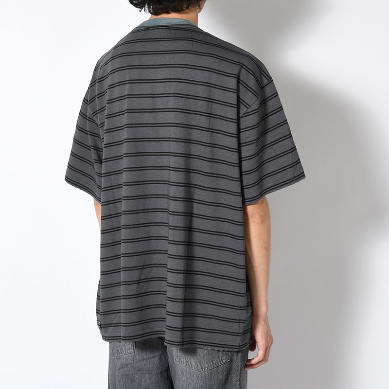RESEARCHED TEE SS / COTTON BORDER JERSEY -2.COLOR-