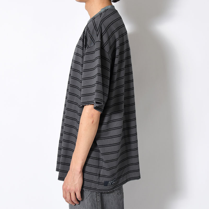 RESEARCHED TEE SS / COTTON BORDER JERSEY -2.COLOR-