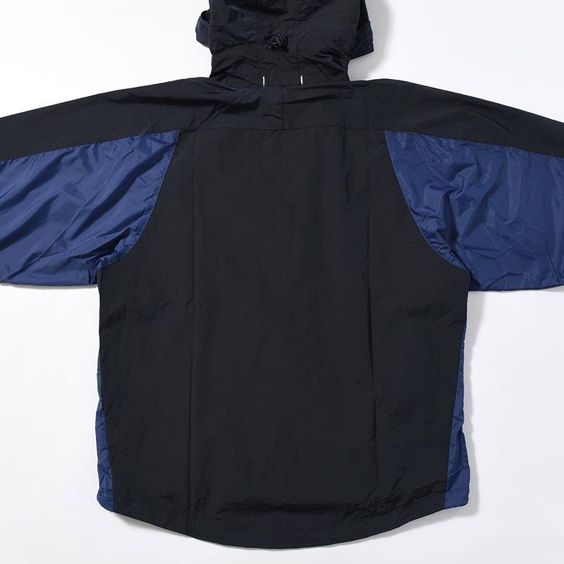 ORGANIZED HOODED PULLOVER / RIPSTOP NYLON -NAVY-