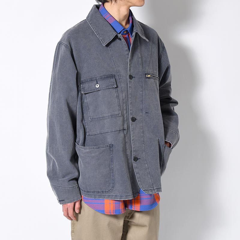 RESEARCHED WORK JACKET / COTTON CANVAS -NAVY-