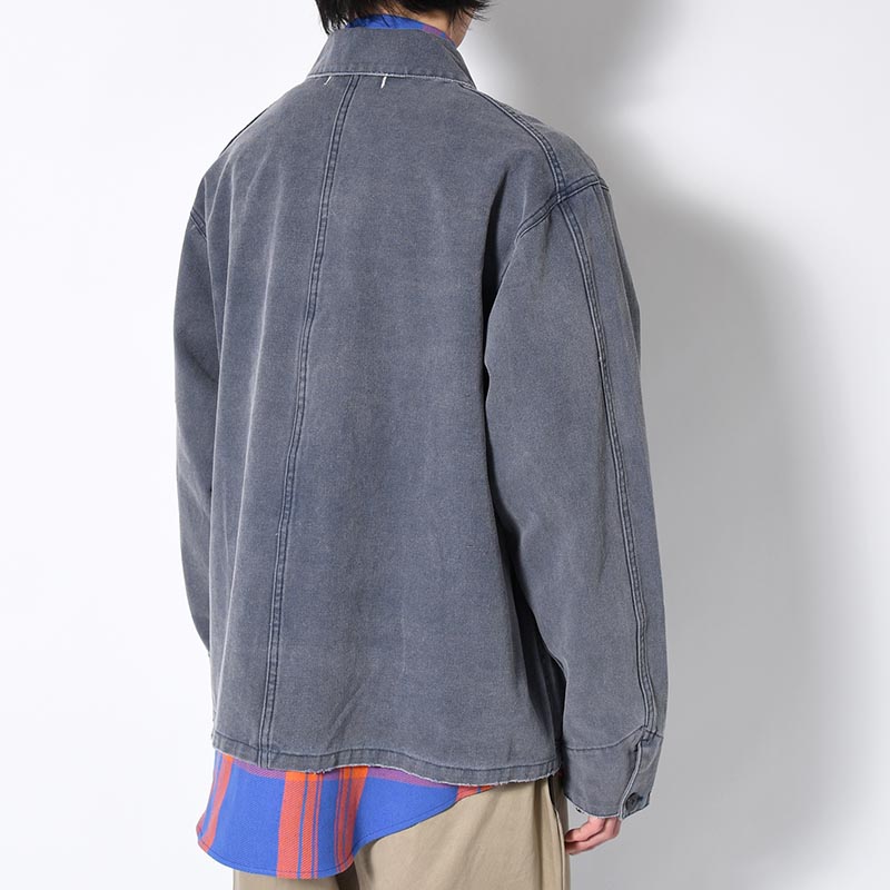 RESEARCHED WORK JACKET / COTTON CANVAS -NAVY-