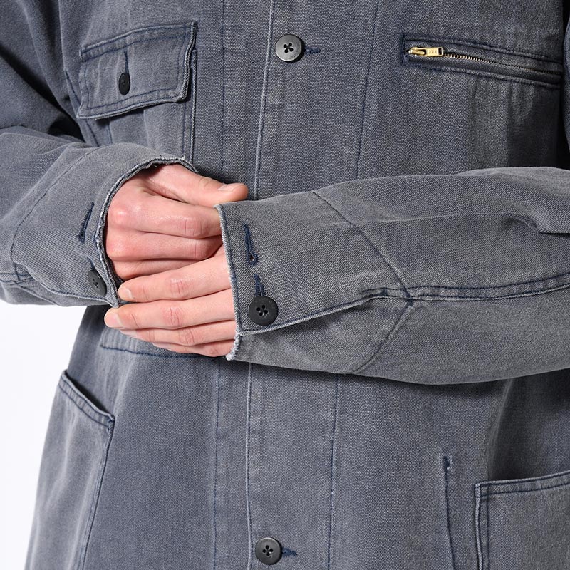 RESEARCHED WORK JACKET / COTTON CANVAS -NAVY-