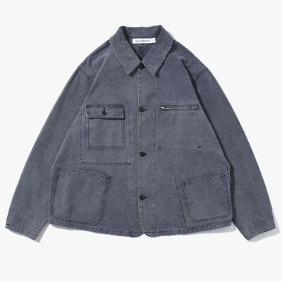 RESEARCHED WORK JACKET / COTTON CANVAS -NAVY-