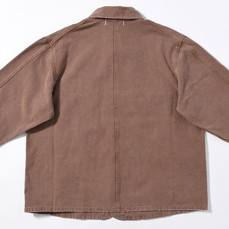 RESEARCHED WORK JACKET / COTTON CANVAS -BEIGE-