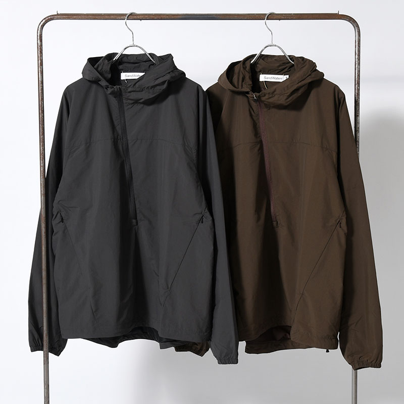 ORGANIZED HOODED PULLOVER / RIPSTOP NYLON -2.COLOR-