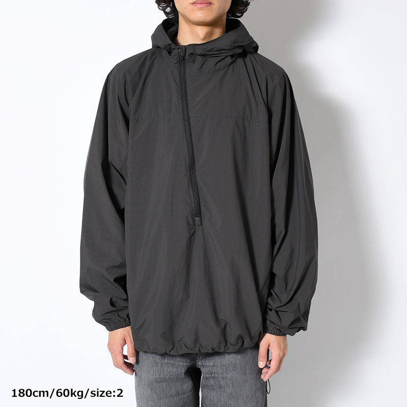 ORGANIZED HOODED PULLOVER / RIPSTOP NYLON -2.COLOR-