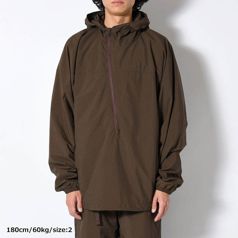 ORGANIZED HOODED PULLOVER / RIPSTOP NYLON -2.COLOR-