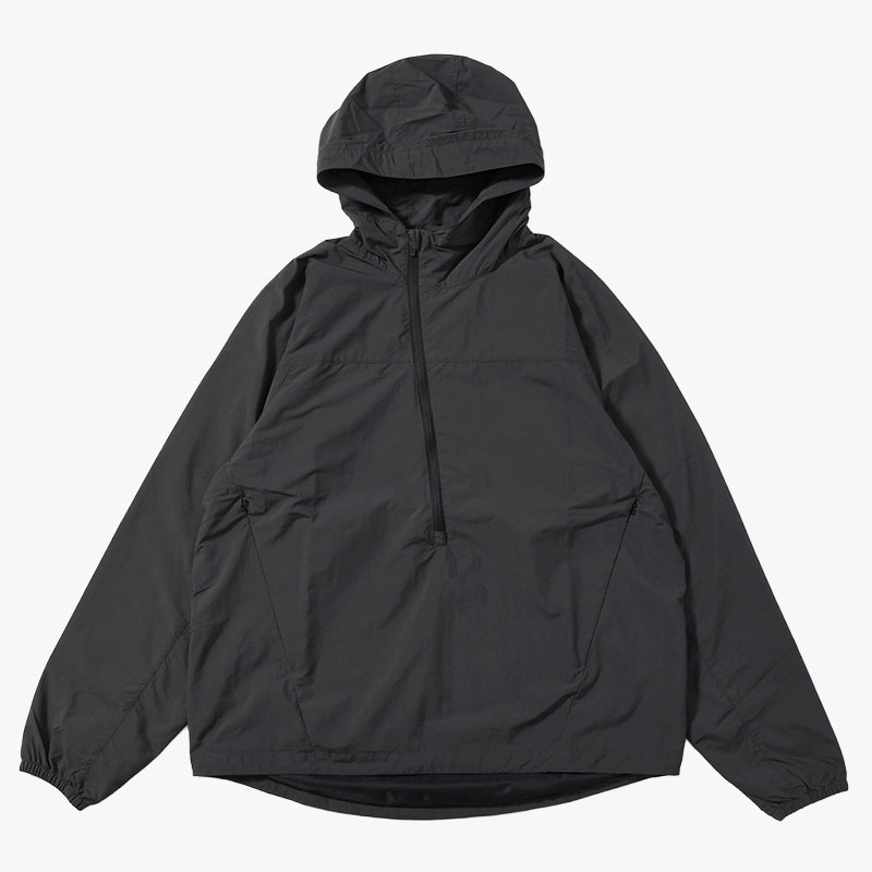 ORGANIZED HOODED PULLOVER / RIPSTOP NYLON -2.COLOR-(CHARCOAL)