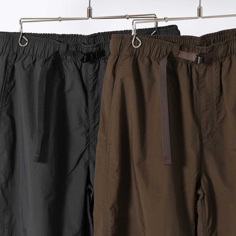 ORGANIZED WIDE EASY PANTS / RIPSTOP NYLON -2.COLOR-