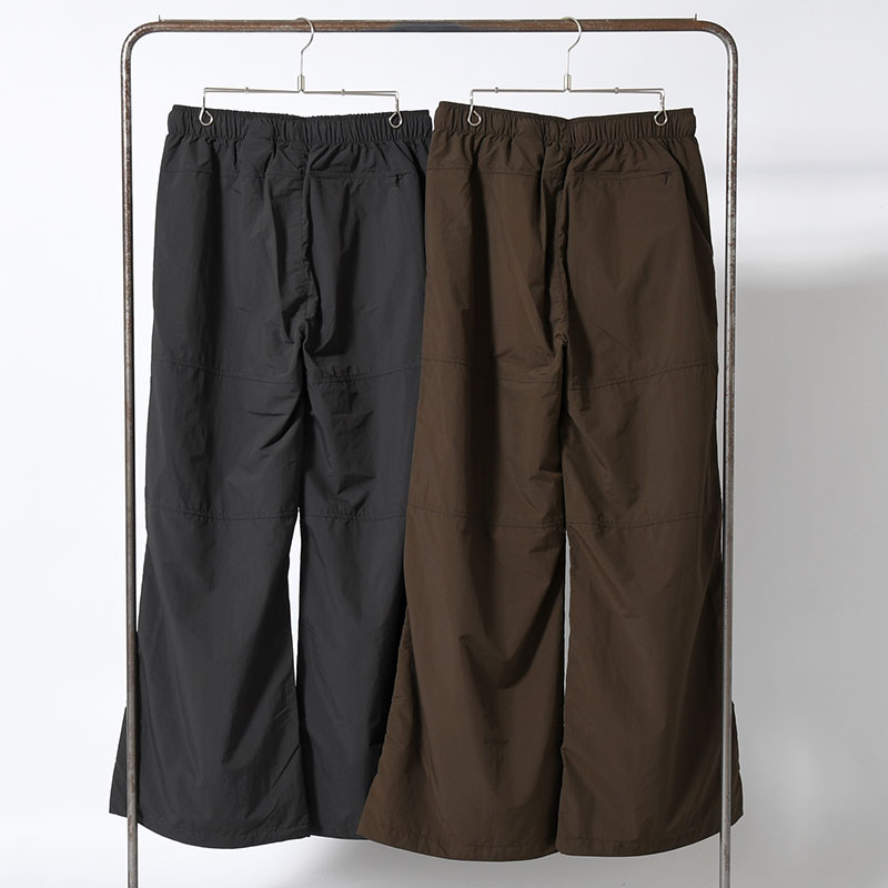 ORGANIZED WIDE EASY PANTS / RIPSTOP NYLON -2.COLOR-