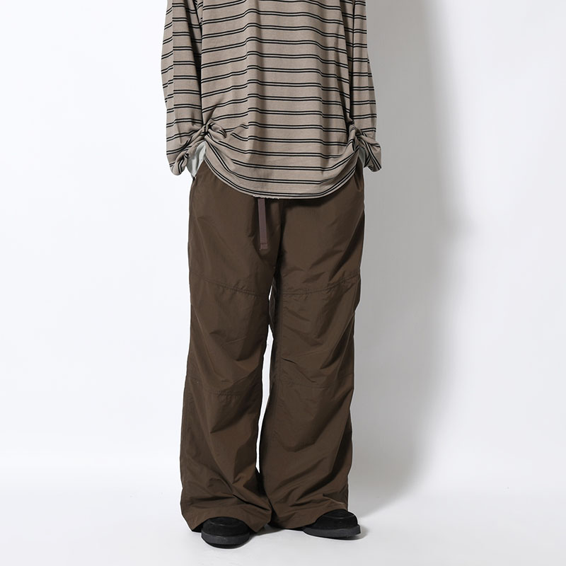 ORGANIZED WIDE EASY PANTS / RIPSTOP NYLON -2.COLOR-