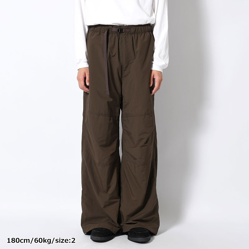 ORGANIZED WIDE EASY PANTS / RIPSTOP NYLON -2.COLOR-
