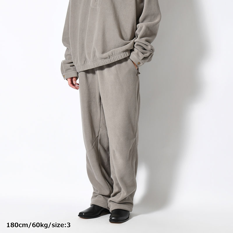 ORGANIZED WIDE EASY PANTS / PE.MICRO FLEECE -2.COLOR-