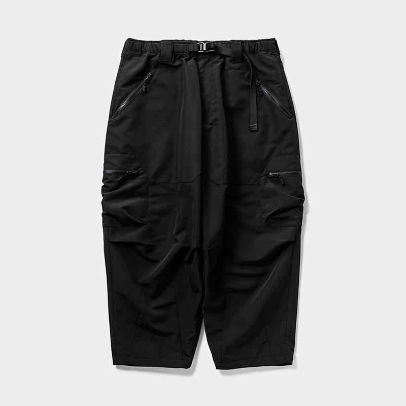 RIPSTOP CARGO BALLOON PANTS -2.COLOR-(BLACK)