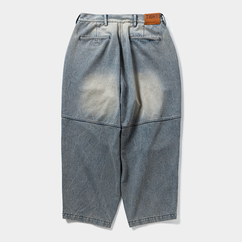 DENIM BALLOON PANTS -BLUE-