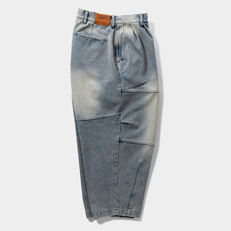 DENIM BALLOON PANTS -BLUE-