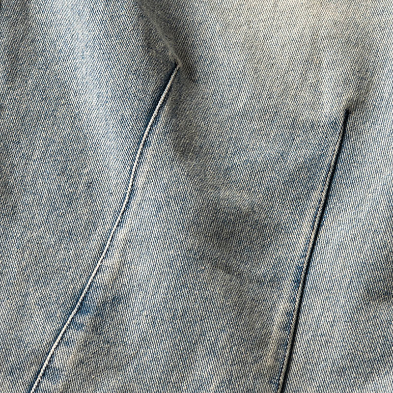 DENIM BALLOON PANTS -BLUE-