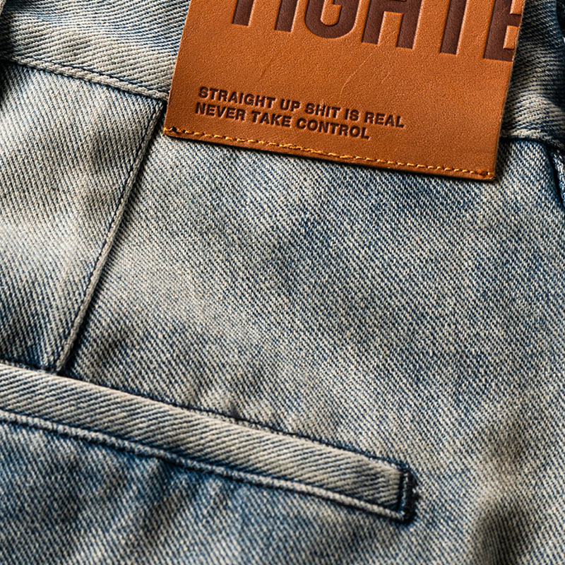 DENIM BALLOON PANTS -BLUE-