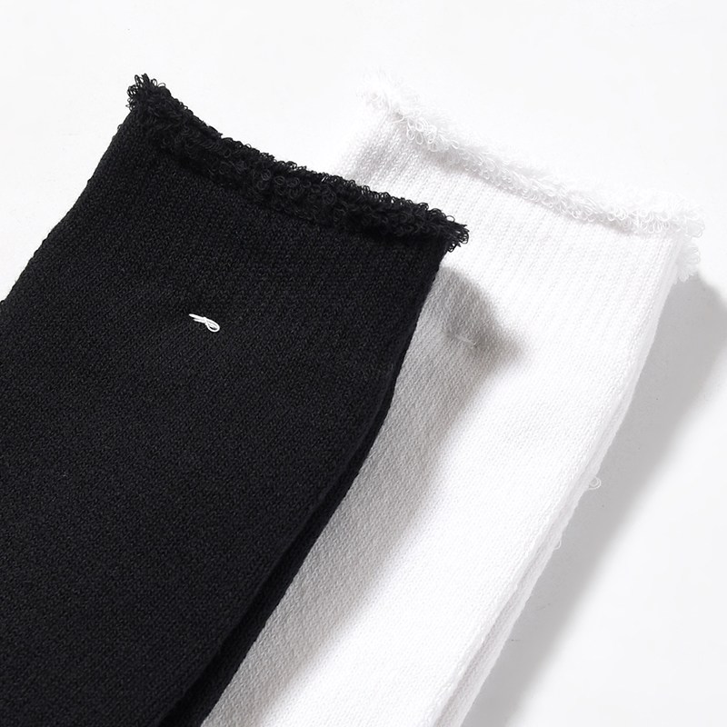 ORGANIC HEATHER PILE CREW SOCKS -2.COLOR-